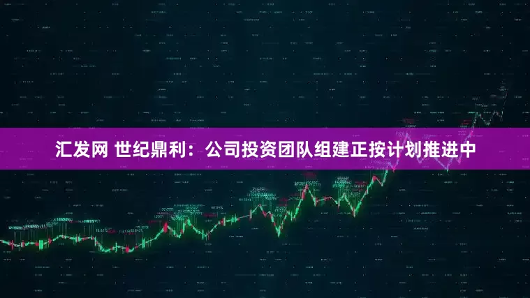 汇发网 世纪鼎利：公司投资团队组建正按计划推进中